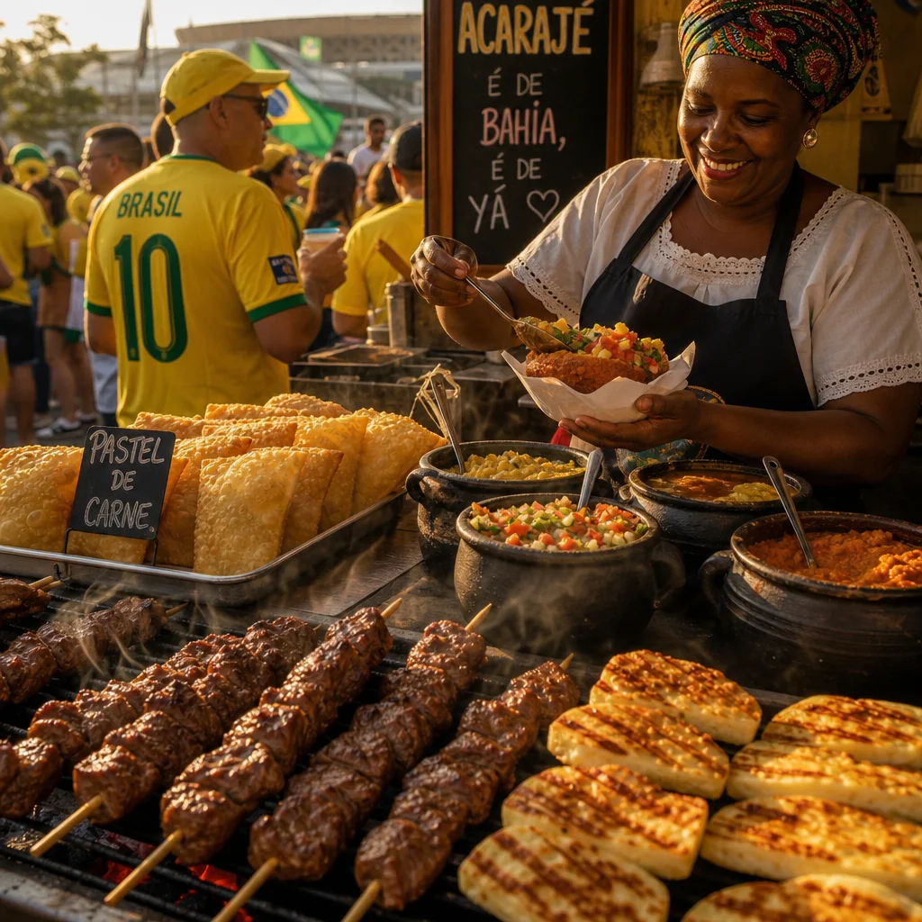 Vibrant Flavors of Brazilian Street Food and Match-Day Traditions